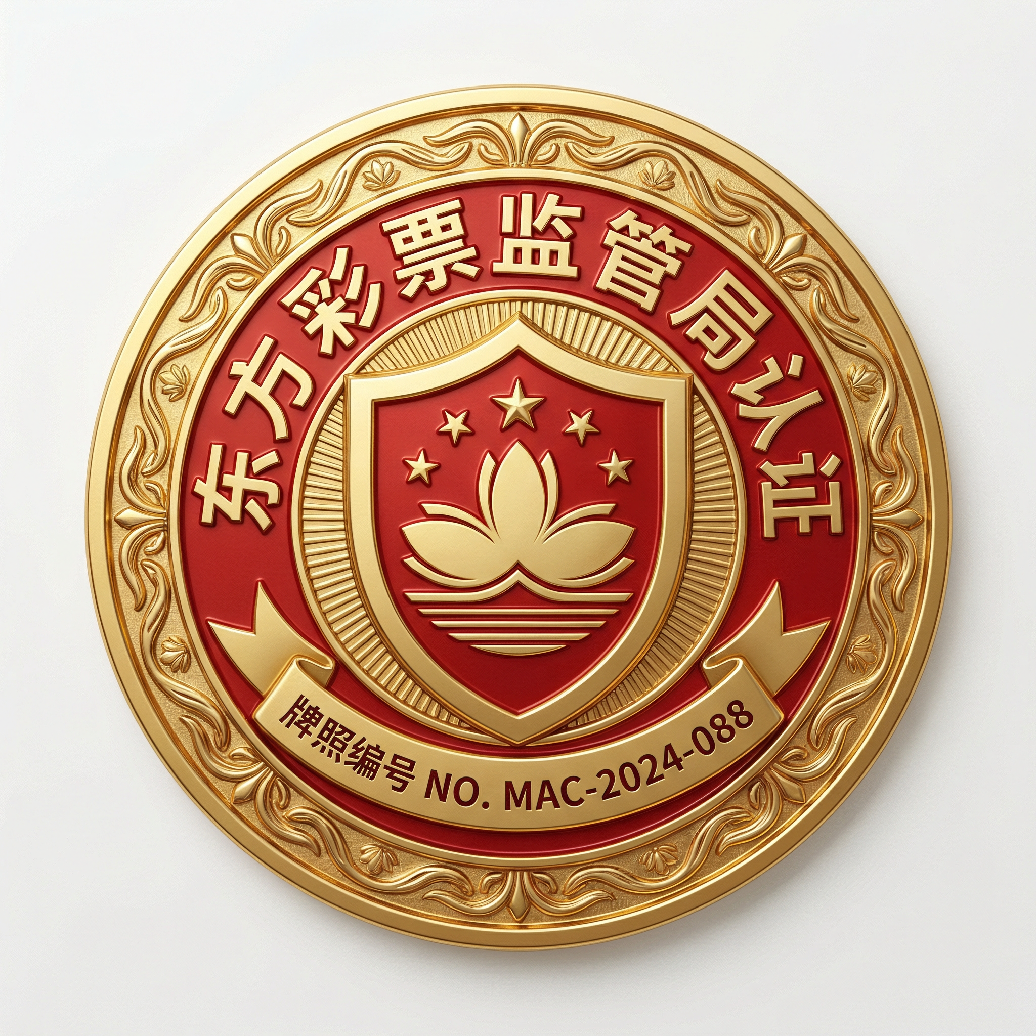 东方彩票监管局认证徽章